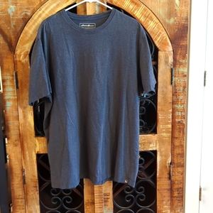 Eddie Bauer Men's Legend Wash 100% Cotton Short-Sleeve T-Shirt 2XLT. Gray.
